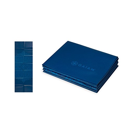 Gaiam Yoga Mat Folding Travel Fitness , Exercise Mat