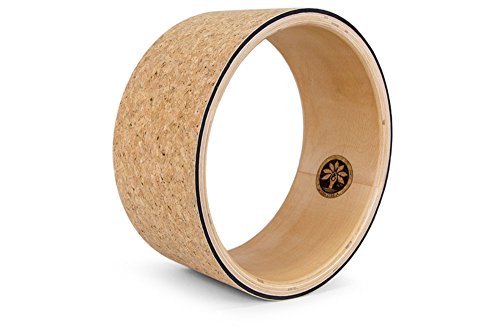 41czSMgkfGL Moisture-Resistant Premium Cork Yoga Wheel