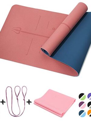 Yoga Mat Non Slip with Alignment Marks