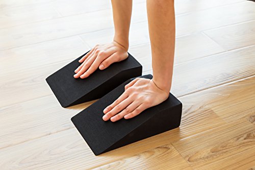 41dO3W5NA1L StrongTek Yoga Foam Wedge Blocks for Women (Pair) Soft