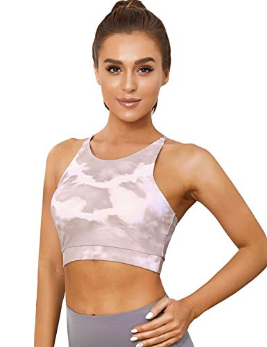 KerryKreey Womens Longline Sports Bra Strappy 