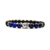 SIVITE Chakra Gemstone Lava Rock Beads Bracelet