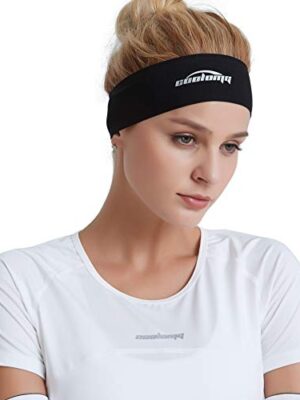 Yoga Solid Moisture Wicking Stretchy Seamless Headband for Sports