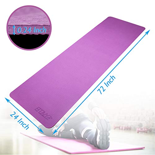 41dUT7Dhw5L Yoga Mat Thick,Exercise Mat For Floors,Workout Mat For Home