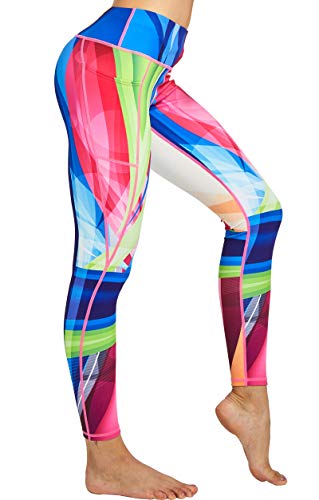 COOLOMG Women's Yoga Pants Printed Leggings