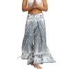 Lu's Chic Women's Boho Pants Yoga Harem Wide Leg