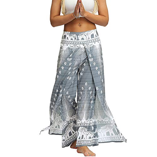 41e9ZkpkLiL Lu's Chic Women's Boho Pants Yoga Harem Wide Leg