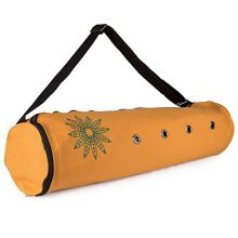 Peace Yoga Air Vent Yoga Mat Bag Brown Leaves