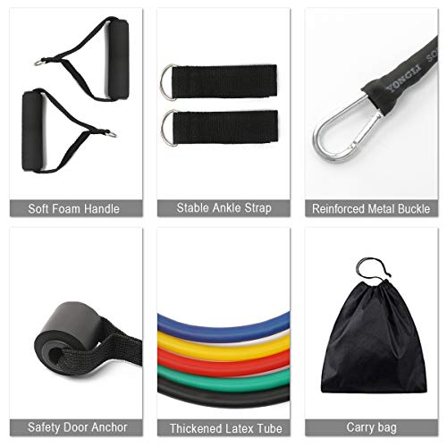 Yoga Stackable Resistance Bands with Handle