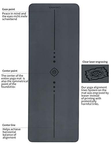 41g1OJW+huL YAWHO Yoga Mat Fitness Mat Specifications 72'' x 26'' Thickness
