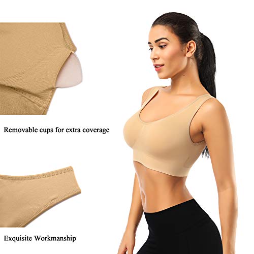 BESTENA Sports Bras for Women, Seamless Comfortable Yoga Bra