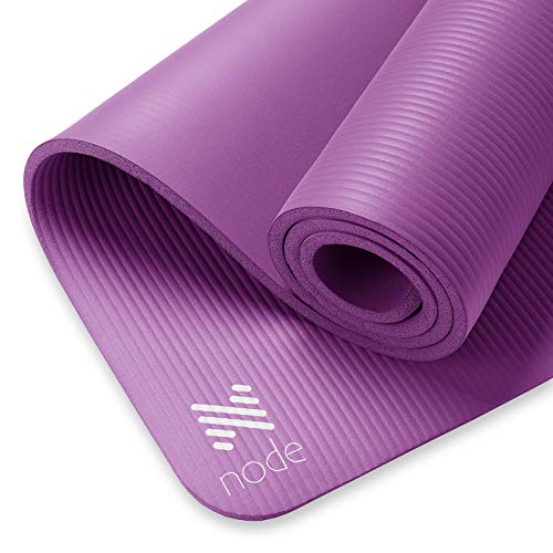41hfbisiJ7L Node Fitness Yoga Mat - 1/2" Extra Thick with Carrying Strap