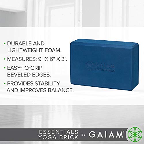 Gaiam Essentials Yoga Brick | Sold as Single Block