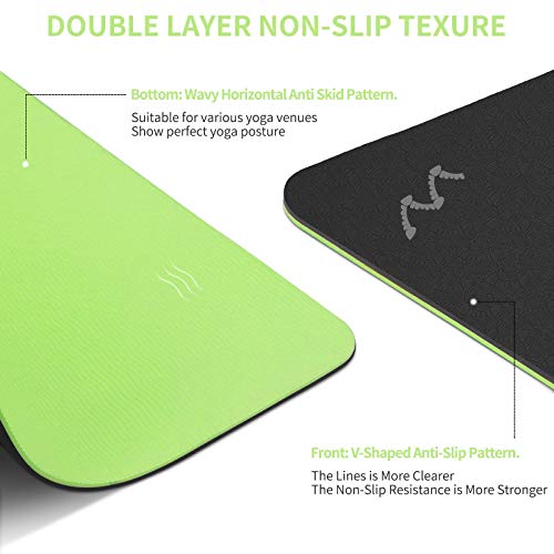 41hnCfekl5L Yoga, Pilates Exercise Fitness Mat with Carrying Strap