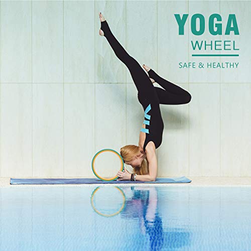 41i0NbiV6XL PACEARTH Yoga Wheel with Icon Guide,12mm