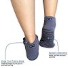 Allow Focus with Non-Slip Yoga Pilates Toeless Half Toe Socks – Medium/Large Size, White, Gray, Black