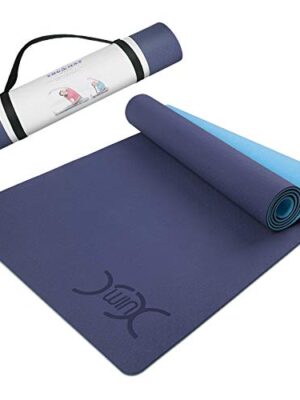 Yoga Mat with Carrying Non Slip 1/4 Inch Thick Eco Friendly