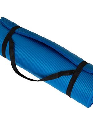 Extra Thick Yoga Mat Non Slip Color blue