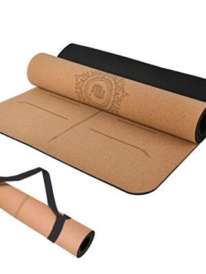 NUNET Cork Yoga Mat 6mm Thick Extra Wide Premium NonSlip