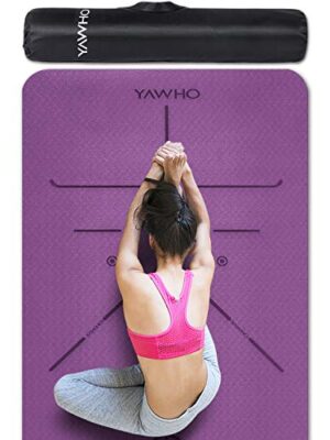 YAWHO Yoga Mat Fitness Mat Eco Friendly Material