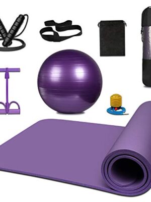 KEAFOLS Yoga Mat Non-Slip Extral Thick Exercise Ball