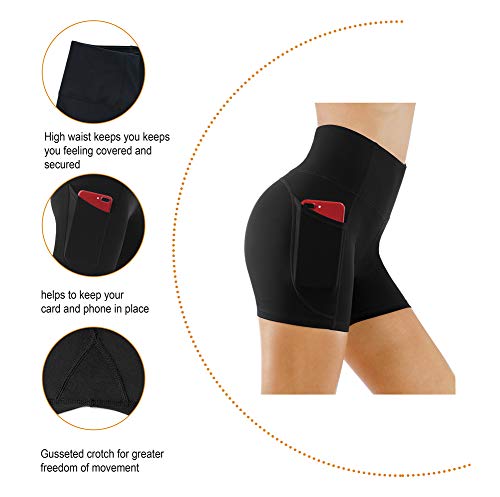 41kQ+qmfvvL THE GYM PEOPLE High Waist Yoga Shorts for Women