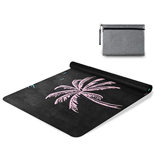 Yoga Mat Fitness Exercise Mat - Island Black Eco Friendly Workout Pad