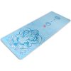Travel Yoga Mat - Suede & Natural Rubber, Non-Slip, Ultra-Thin, Foldable Gym Mat with Canvas Bag for Yoga & Pilates (72"x26")