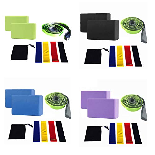 Yoga Blocks Stretching Strap Resistance Loop Band