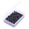 Natural Stone Beads 100pcs 8mm Black Gemstone Hole