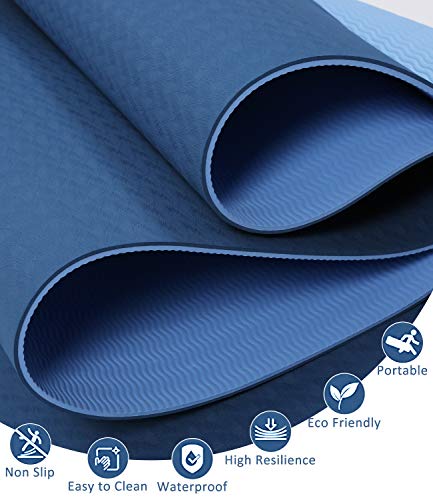 41l7unLn+gL Mersuii Yoga Mat, Eco Friendly Non Slip Fitness Exercise Mat