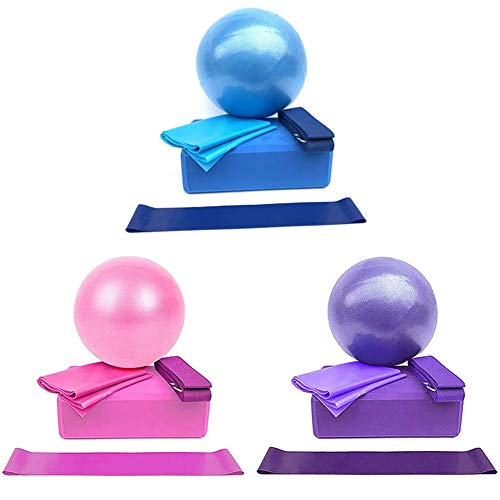 41lL6t-cptL.SL1500 Yoga Mat Non-Slip Resistance Band Exercise Kit