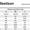 Bestisun Womens Long Sleeve Yoga Tops Workout Shirts