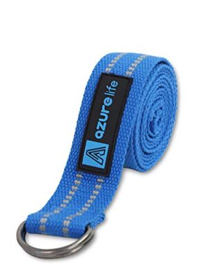 A AZURELIFE Premium Polyester Cotton 2 in 1 Yoga Mat Strap
