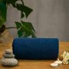 GreatBelle Yoga Towel with Storage Pouch Deep Blue