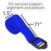 HemingWeigh Yoga Kit - Blue Yoga Mat Set Includes Carrying Strap
