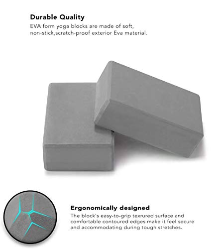 41mWCLvydNL NORYER Yoga Block 2 Pcs High Density EVA Foam