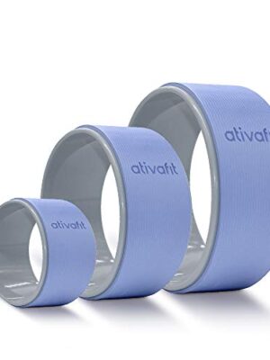 ATIVAFIT Sports Yoga Wheel Set, 3 Pack Yoga Roller Rad