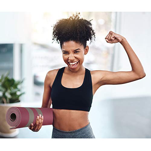 41mlrH0jkxL TOPLUS Yoga Mat Non Slip with Carrying Strap, Workout Mat