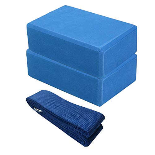 Yoga Blocks and Strap Set, Essential Yoga Accessories 1 Yoga Blocks and Strap Set, Essential Yoga Accessories