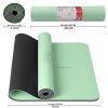 Yoga Mat Non Slip TPE Fitness Mats with Carrying Strap