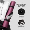 SACRED CORE Yoga Mat - Extra Grip Reversible, Non-Slip, Eco-Friendly, with Central Alignment Lines for Perfect Poses - Lightweight & Comfortable (Purple Plum)