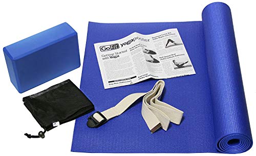 GoFit 5 Piece Yoga Kit - 68” x 24” Mat