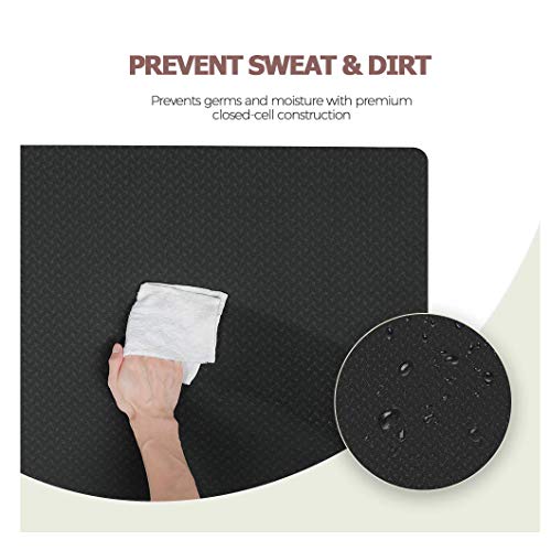 41o7+1f438L Vegou Yoga Mat Exercise Fitness Mat - High Density