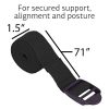 HemingWeigh Yoga Kit - Black Yoga Mat Set Includes Carrying Strap