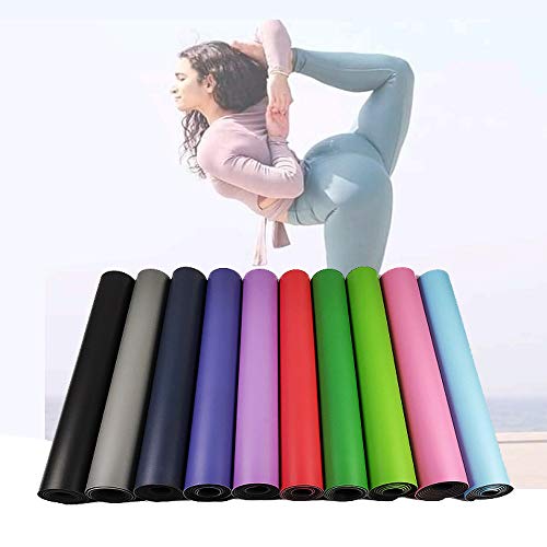41oQ07N1zGL Yoga Mat,Classic Non Slip Exercise, Fitness Mats with Carrying Strap