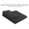 HemingWeigh Yoga Kit - Black Yoga Mat Set Includes Carrying Strap