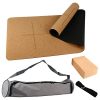 Yoga Mat Set Non-Slip Organic Natural Rubber
