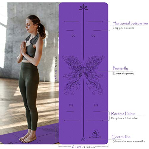 Yoga Mat TPE Premium + Microfiber Towel + Yoga Mat Carry Bag