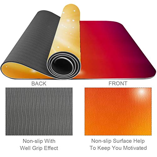 Yoga Mat - Tropical landscape - Extra Thick Non Slip Exercise